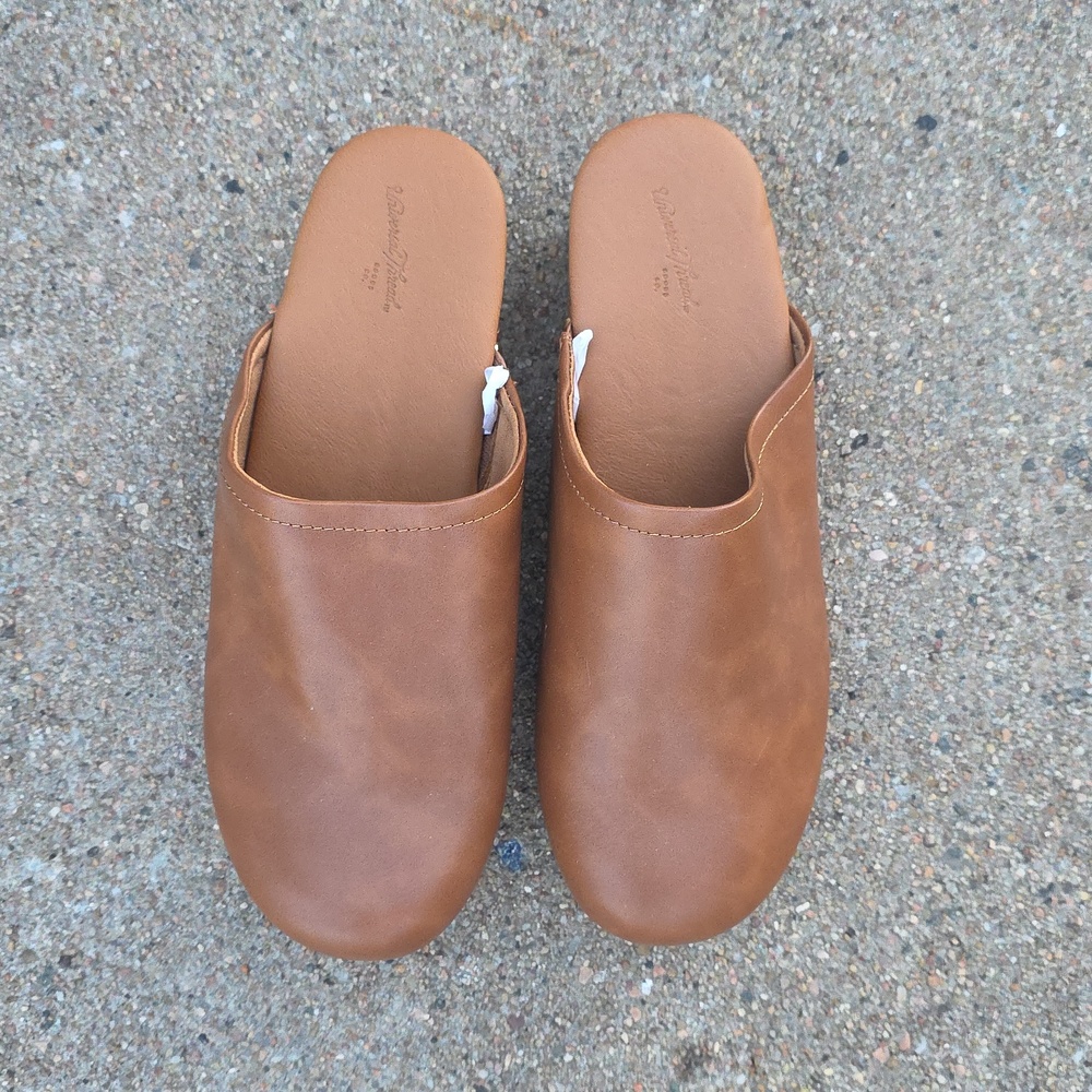 Universal Thread Indra Women's Cognac Clogs Mules With Block Heel Size 8.5 - Picture 2 of 13